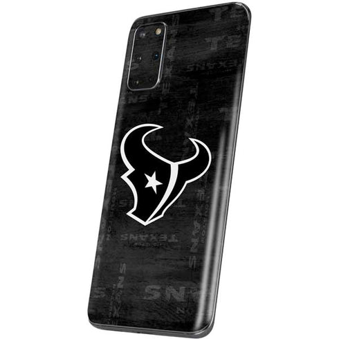 NFL Houston Texans Black & White Galaxy S20 Plus Skin